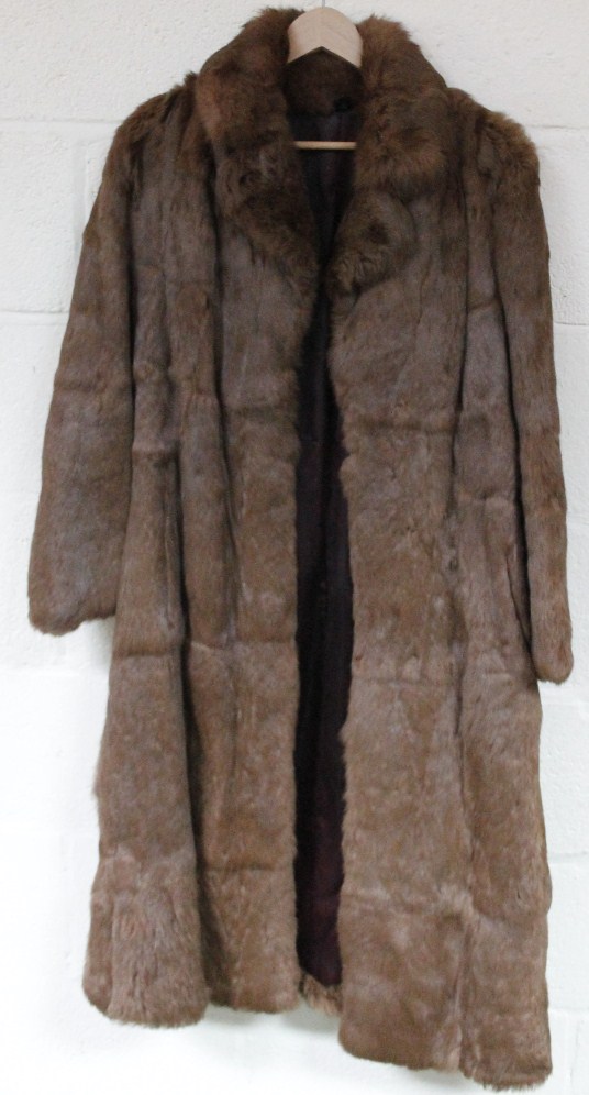 Appraisal: A ladies Coney fur coat three quarter length size unknown