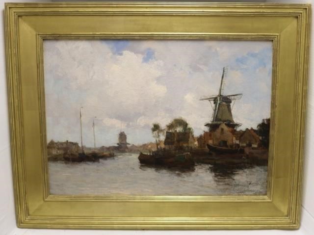 Appraisal: ATTRIBUTED TO GERARDUS JOHANNES DELFGAAUW - DUTCH OIL PAINTING ON