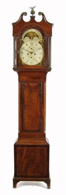 Appraisal: A Victorian mahogany longcase clock the day movement striking on