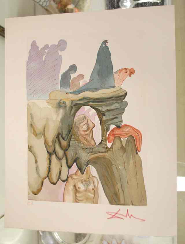 Appraisal: ATTRIBUTED TO SALVADOR DALI COLOR LITHOGRAPH Spain - titled from