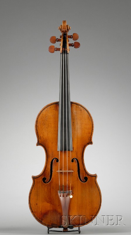 Appraisal: Italian Violin Ascribed to Tomasso Balestrieri c labeled CAMILLI CAMILLO