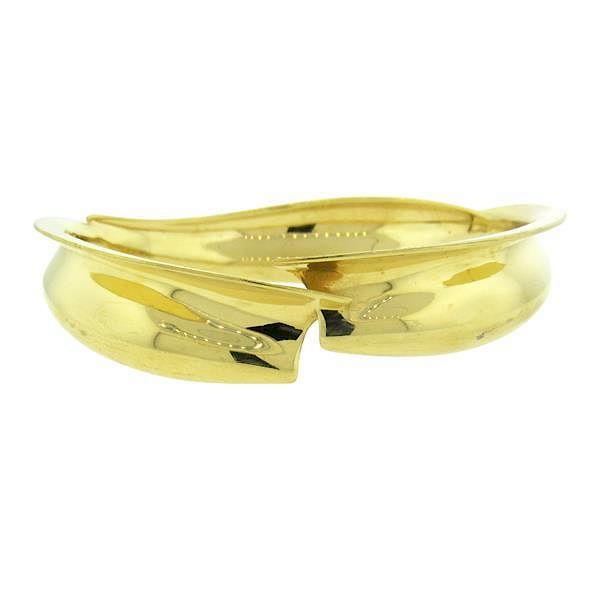 Appraisal: Tiffany Co Gehry k Gold Fish Bangle Bracelet METAL k