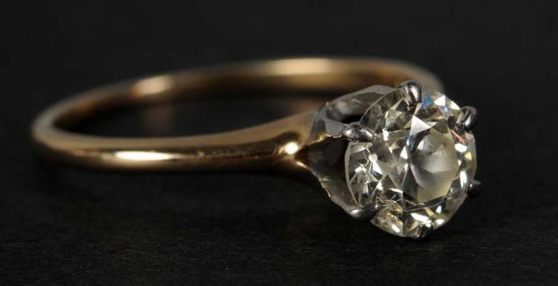 Appraisal: K Yellow Gold Diamond Ring Description carats and very clear