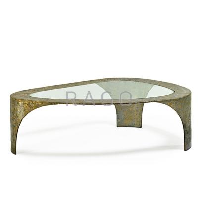 Appraisal: SILAS SEANDEL b Duomo coffee table New York s Textured