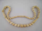 Appraisal: A graduated ivory bead necklace circa approx cm