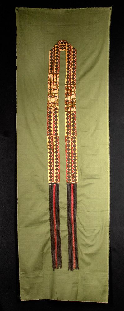 Appraisal: Proto Nazca Textile Sash w Geometric Motifs Originally Listed At