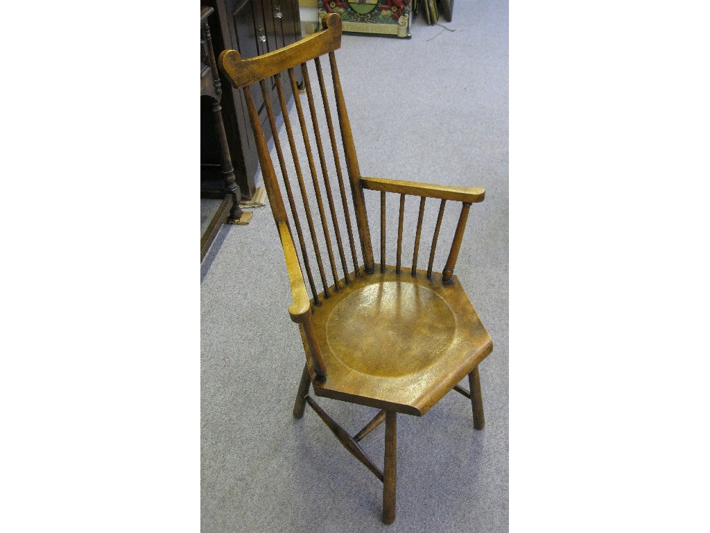 Appraisal: Comb back armchair