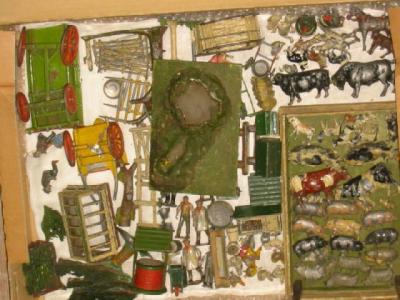 Appraisal: A large quantity of Britains metal farm animals and figures