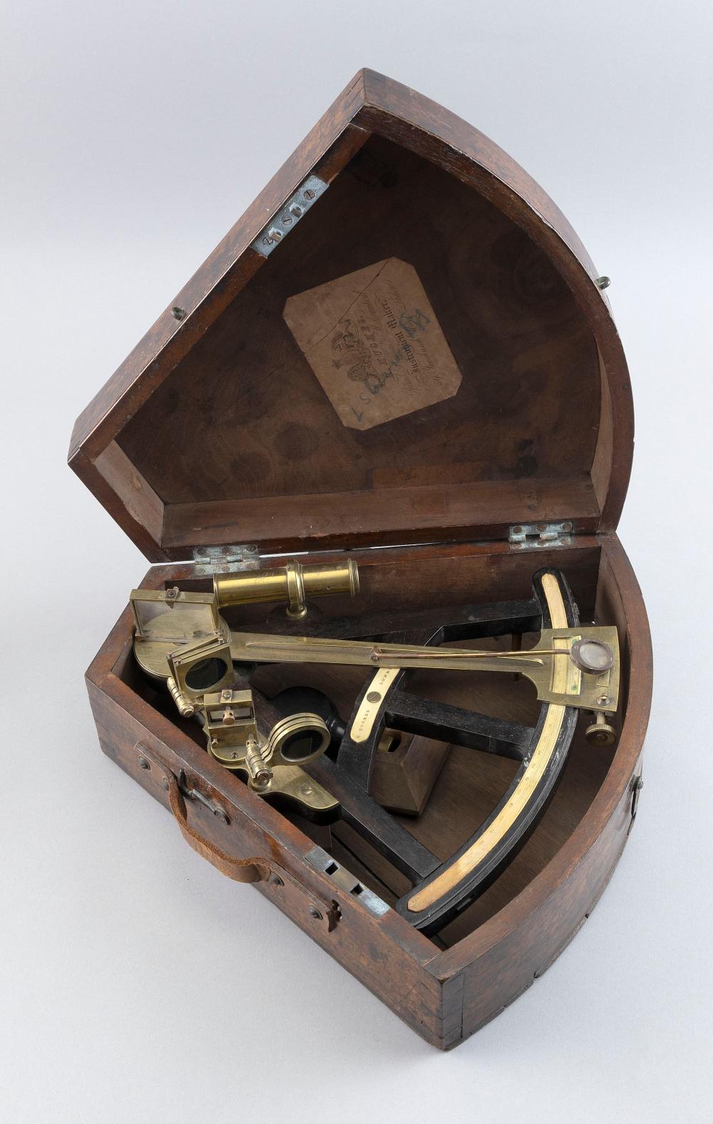 Appraisal: CASED SEXTANT BY H HUGHES FIRST HALF OF THE TH