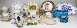 Appraisal: Lot Of Various European Porcelain Dishes And Figures incl Beswick