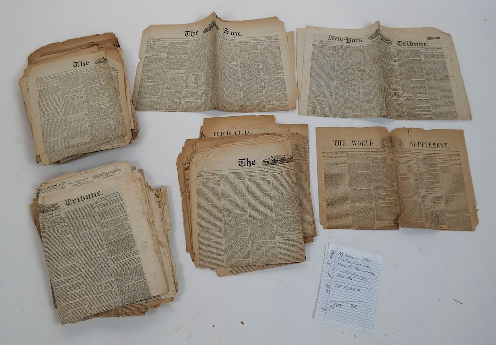 Appraisal: Large Lot of Ephemera Election Years in News New York