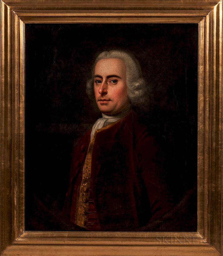 Appraisal: British School Mid- th Century Portrait of a Man in