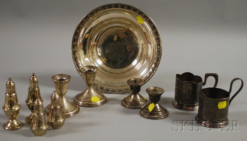 Appraisal: Small Group of Assorted Sterling and Silver-plated Tableware a Reed