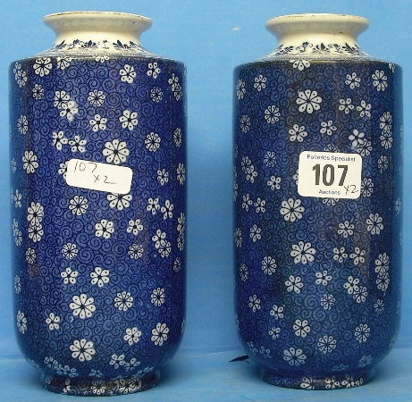 Appraisal: Pair of Shelley Cloisello Ware Vases Height cm