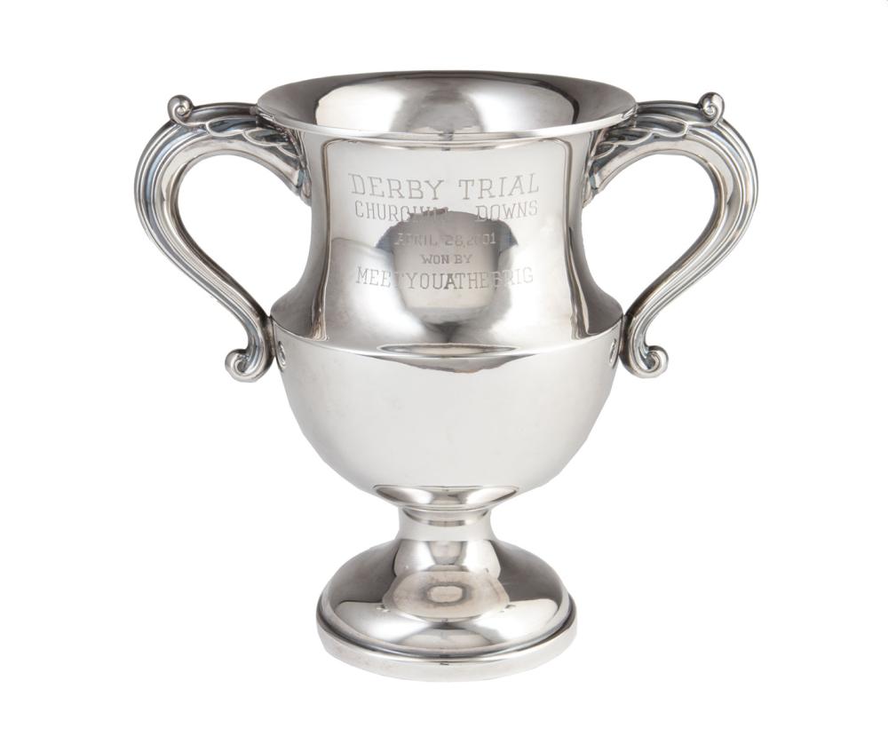 Appraisal: Derby Trial Churchill Downs Sterling Silver Trophy Won by Meetyouatthebrig