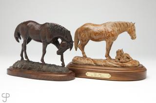 Appraisal: horse bronzes Joelle Smith and Cynthia Rigden The first Cynthia