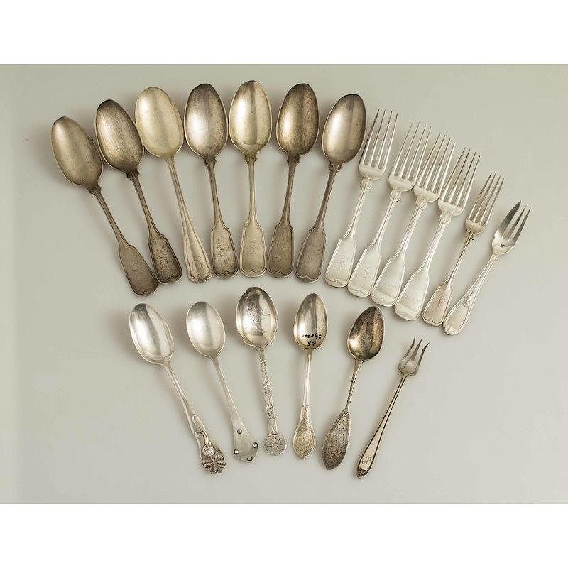 Appraisal: Assorted Shreve Silver Flatware pieces assorted Shreve silver flatware comprising