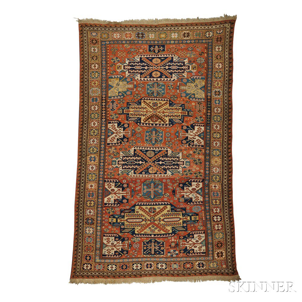 Appraisal: Soumak Carpet Northeast Caucasus late th century the four large