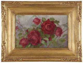 Appraisal: Edith White Red roses still life signed lower right Edith