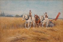 Appraisal: Florence Travers British th Century The Harvest Watercolor on paper