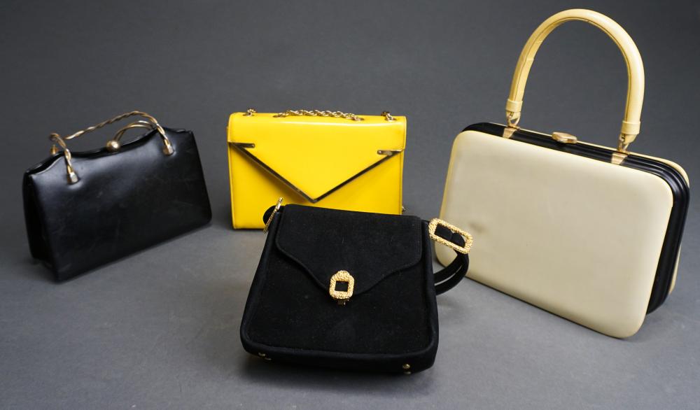 Appraisal: Four Vintage Handbags Golchin Saks and Prestige