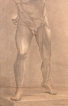 Appraisal: P M Caine C Pencil drawing after a nude Grecian