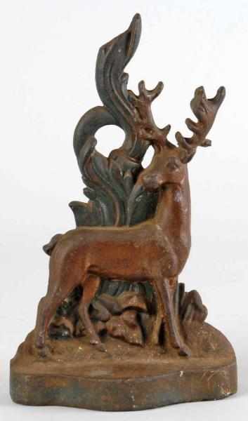 Appraisal: Cast Iron Stag Doorstop Description Made by Albany Foundry Company