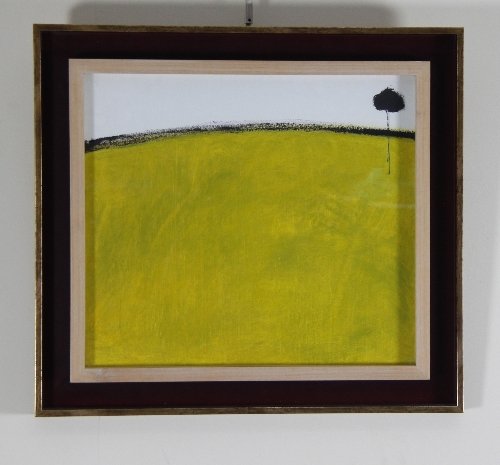 Appraisal: Jessica Cooper ARR Yellow Cornfield inscribed verso and dated acrylic