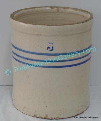 Appraisal: Vintage Crock Pottery Open Pickling Barrel Hand turned and unmarked