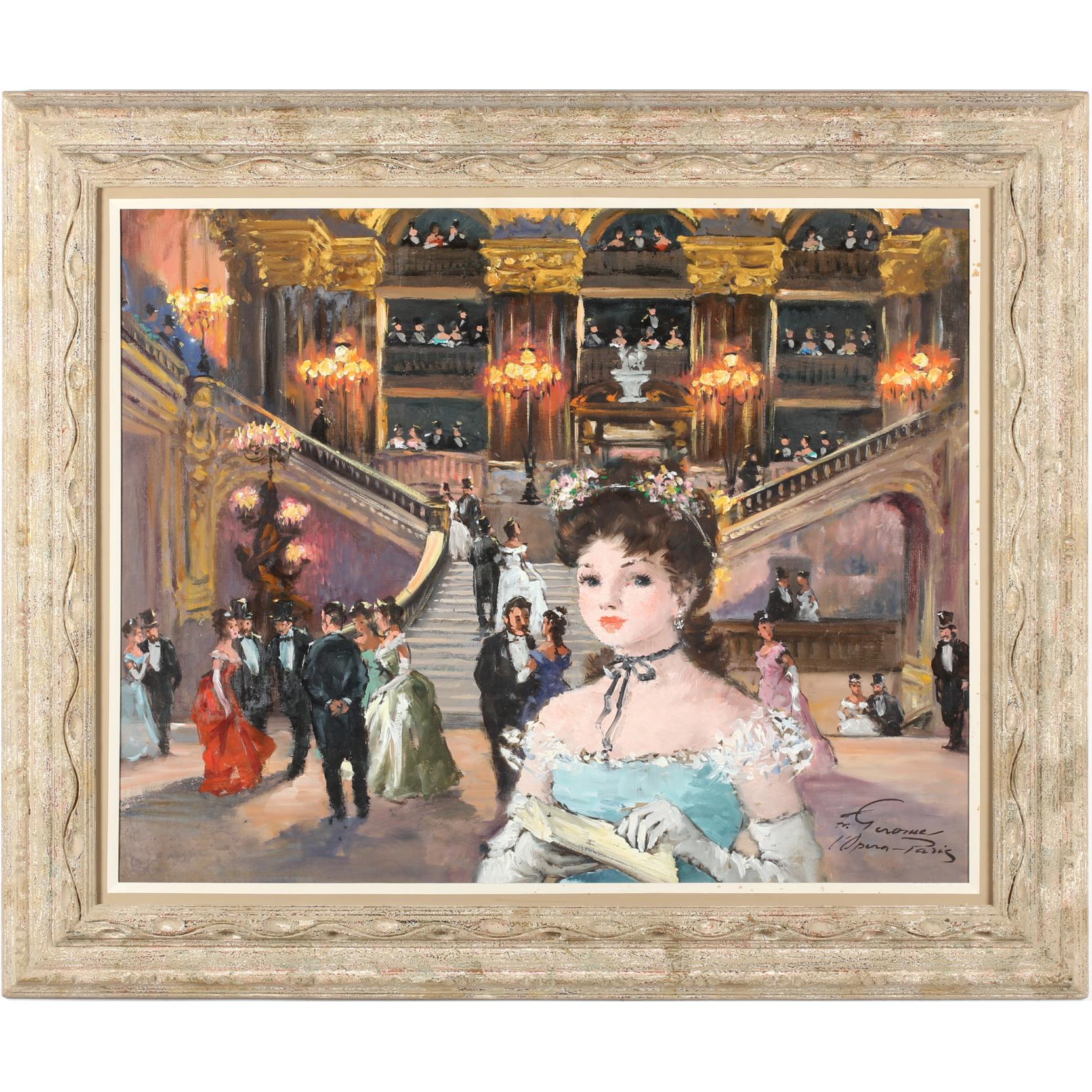 Appraisal: Fran ois Gerome Fr b l'Opera - Paris oil on