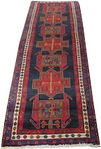 Appraisal: Antique Kazak An antique Kazak rug '- x ' with