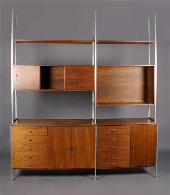 Appraisal: An American Walnut Modular Unit Paul McCobb for Directional Height