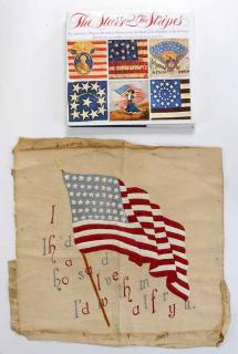 Appraisal: Patriotic Book and Needlework The Stars and Stripes The American