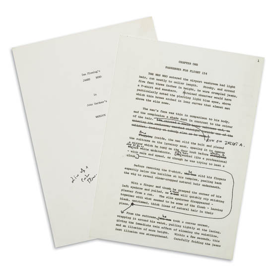 Appraisal: GARDNER JOHN Licence Renewed Original Typescript Editorial corrections and deletions