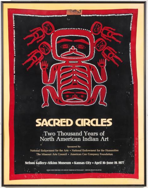 Appraisal: A POSTER FOR THE SACRED CIRCLES EXHIBITIONNelson-Gallery Atkins Museum Kansas