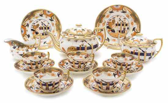 Appraisal: A Spode Porcelain Tea Service in the Imari pattern comprising