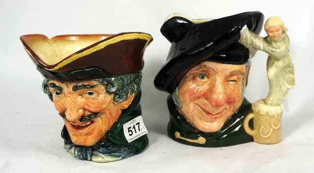 Appraisal: Royal Doulton Large Character Jugs Dick Turpin D and Tom