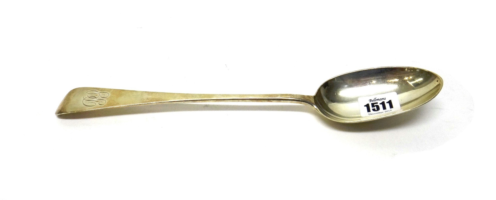 Appraisal: A Victorian silver Old English pattern basting spoon initial engraved