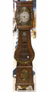 Appraisal: French tall case clock French tall case clock circa marked