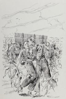 Appraisal: Portfolio of Pen and Ink Literary Illustrations Buchanan Jack American