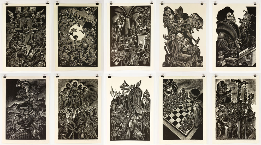 Appraisal: - Eichenberg In Praise of Folly Engravings Fritz Eichenberg In