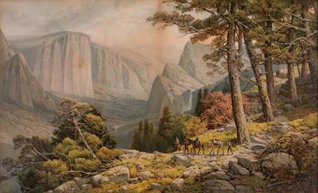 Appraisal: LOVELY YOSEMITE VIEW MELROSE ANDREW Yosemite Valley California from mariposa