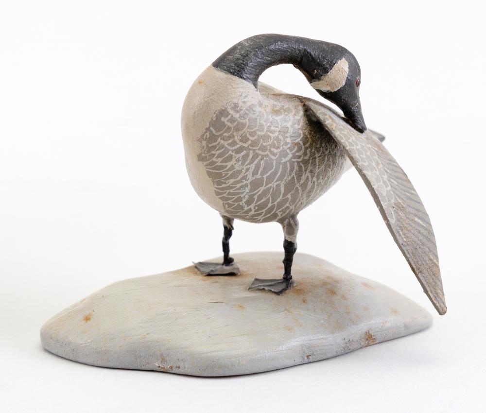 Appraisal: MINIATURE CANADA GOOSE TH CENTURY HEIGHT MINIATURE CANADA GOOSE th