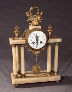 Appraisal: Louis XVI Style Gilt Bronze Mounted Onyx Portico C Louis