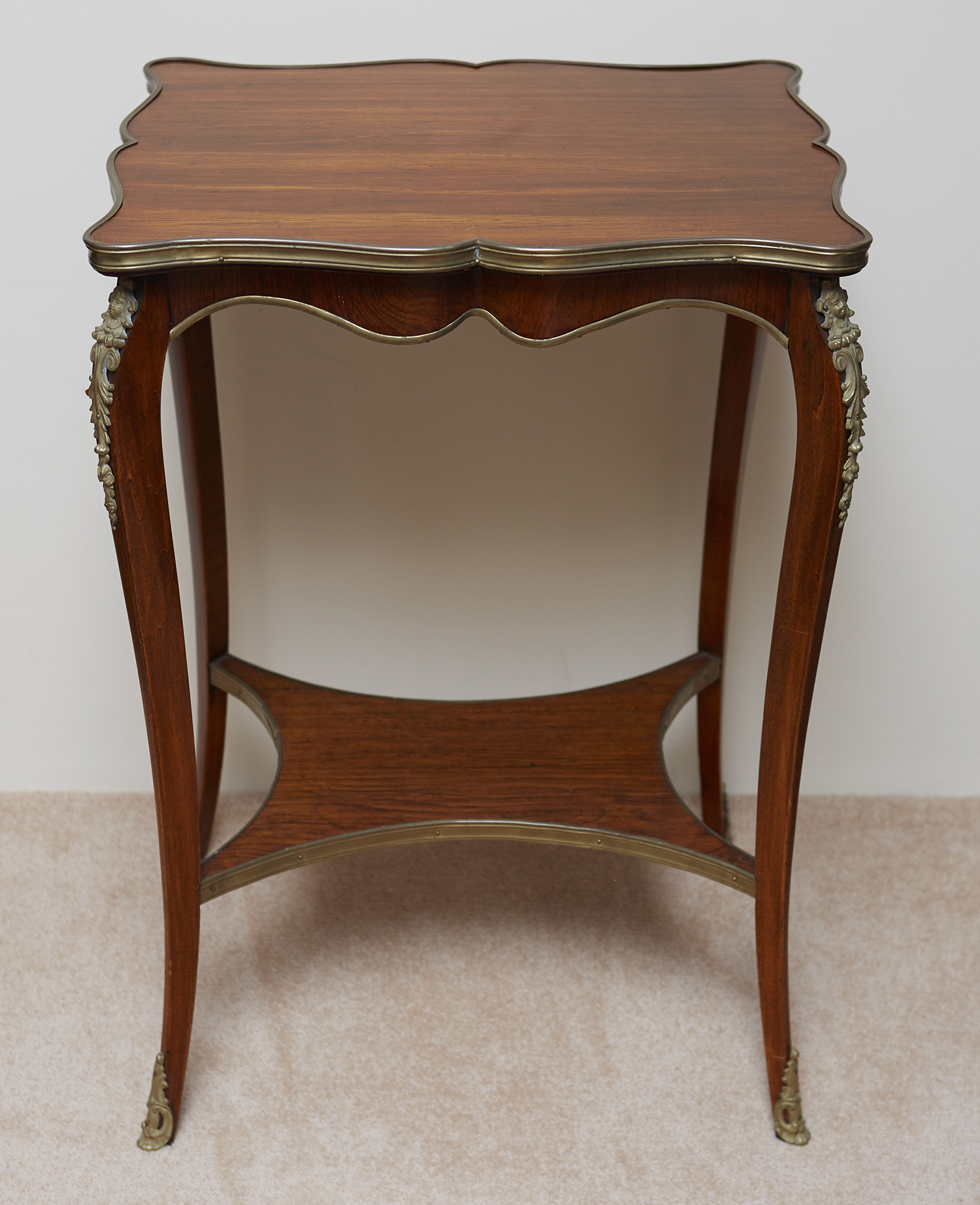 Appraisal: A FRENCH LOUIS XV STYLE GILT METAL MOUNTED ROSEWOOD GUERIDON