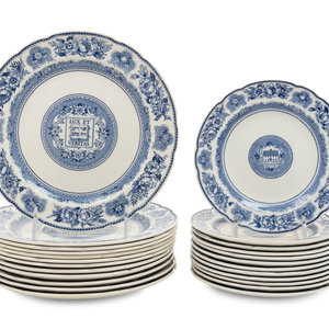 Appraisal: Twelve Wedgwood Salad Plates and Twelve Wedgwood Bread and Butter