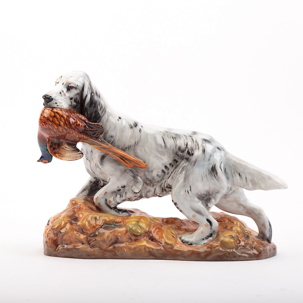 Appraisal: Large Royal Doulton China English Setter HN in H in