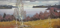 Appraisal: Mark Kremer Russian born Lake Kimo Russia Oil on canvas