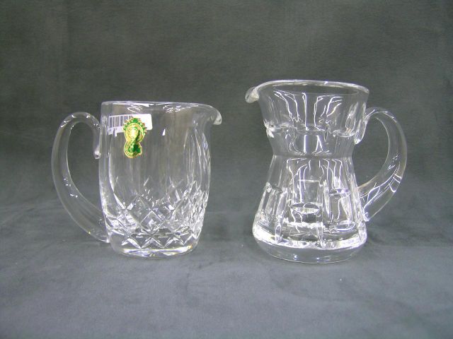 Appraisal: Two Waterford Crystal creamers different patterns Lismore is tall other