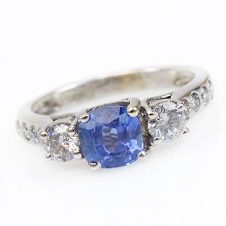 Appraisal: GIA Certified Carat Cushion Cut Natural Unheated Sapphire Diamond and